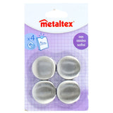 Metaltex magnets round 4 pieces stainless steel