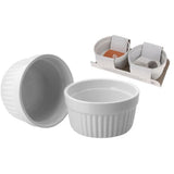 Pečení jídel Bílý porcelán 2 kusy 200 ml