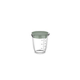 Glass measuring cup 500ml with lid Nordic sage