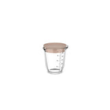 Glass measuring cup 500ml with lid Chalk