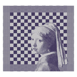 DDDDD Tea towel Girl with a Pearl 60 x 65 Blue
