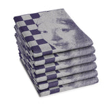 DDDDD Tea towel Girl with a Pearl 60 x 65 Blue