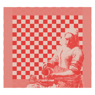 DDDDD TEADOEK MILK MAID 60 X 65 RED