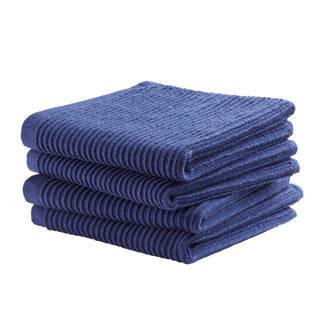 DDDDDD Vaatvoek Basic Blue 30 x 30 cm set 4