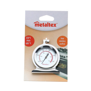 Termometer za kovinsko pečico 6 cm nerjavno jeklo