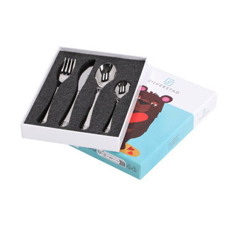 Children's cutlery 4 -piece bear with heart