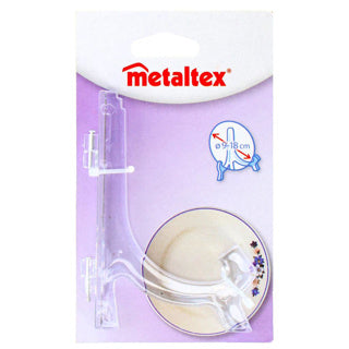 Metaltex Tellerhalter 9-18 cm Acryl transparent