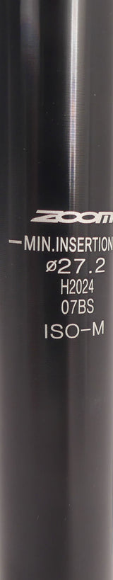 Post de asiento fijo 27.2 x 350 mm de plata de aluminio