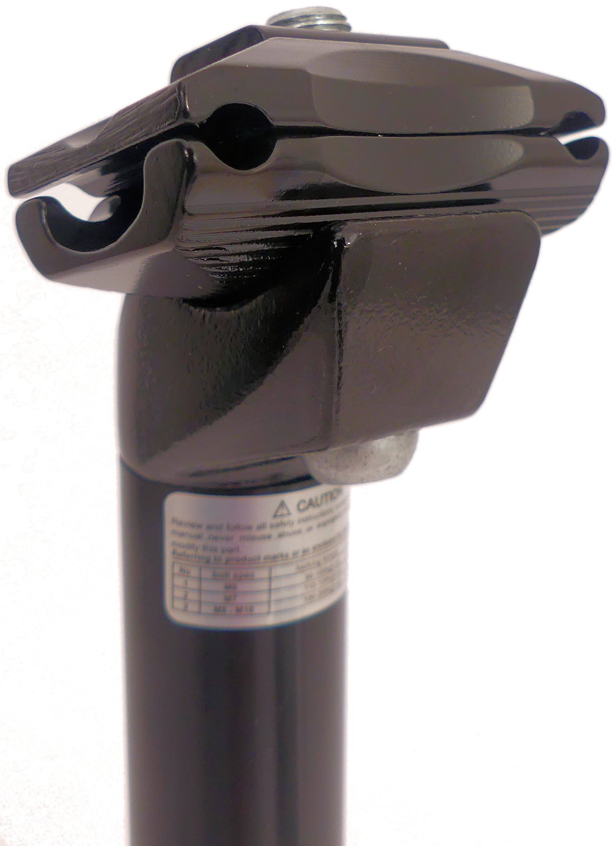 Post de asiento fijo 27.2 x 350 mm de plata de aluminio