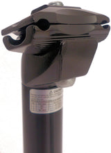 Post de asiento fijo 27.2 x 350 mm de plata de aluminio