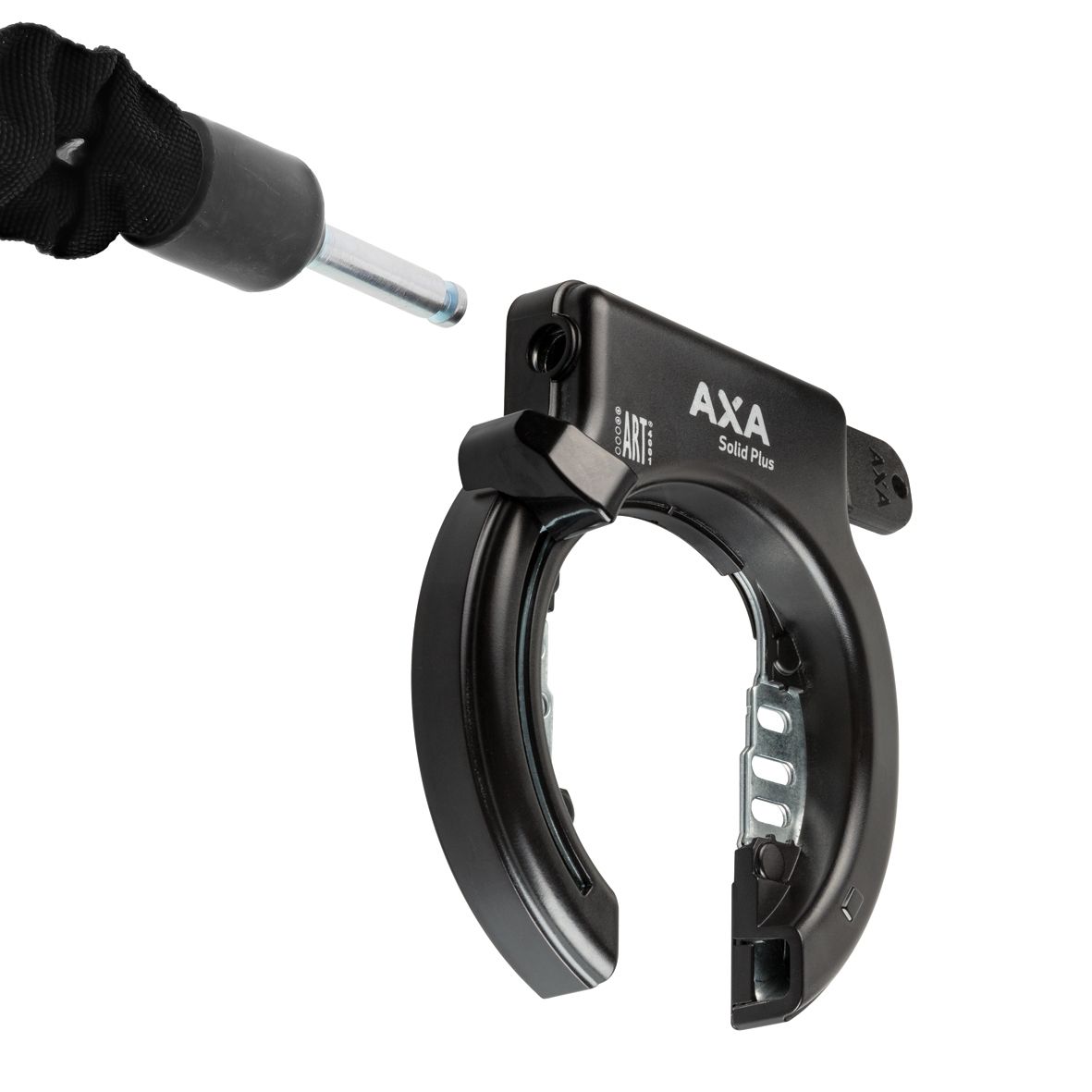 Axa Ringslot Solid Plus - med fender montering - svart (på karta)