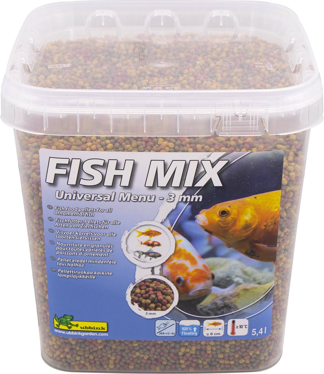 Ubbink Fish Food Fish Mix Universal Menu 3 mm 5,4 L