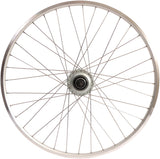 Shimano hënnescht Rad 28 Zoll Nexus 7 Hub (Sëlwer) - Zac19 Rim (Sëlwer) mat Edelstol, fir Disc Brake