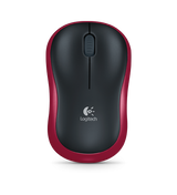 Logitech Logitech M185 Trådløs optisk mus rød [RF 2,4GHz, 1000 dpi, 3-knapp, AA, 10m]