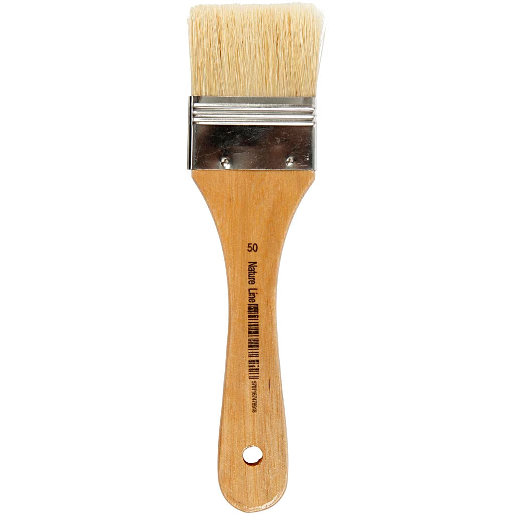 Creativ company varnish lacquer brushes, l: 18.5 cm, w: 50 mm, flat, 12 pieces 1 box