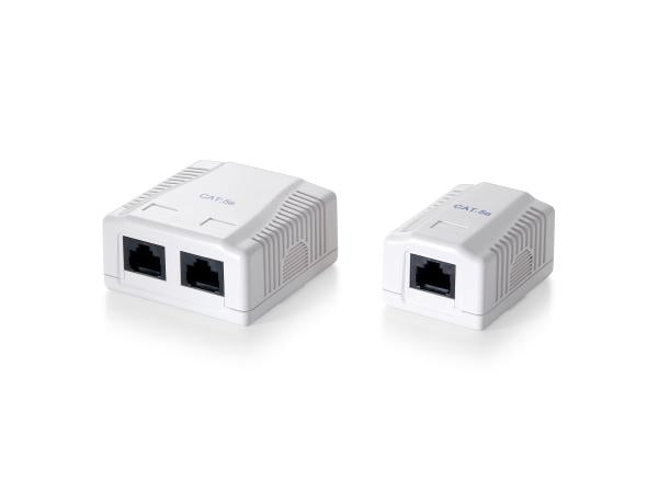 Equip 235111 Surface Mounted Box 1-Port Cat.5e Unshielded, White