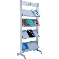 Metal brochure holder 12 x A4