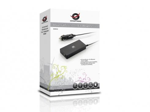 Concepttronic CNB90CAR Universal Notebook Car Adapter, 90W