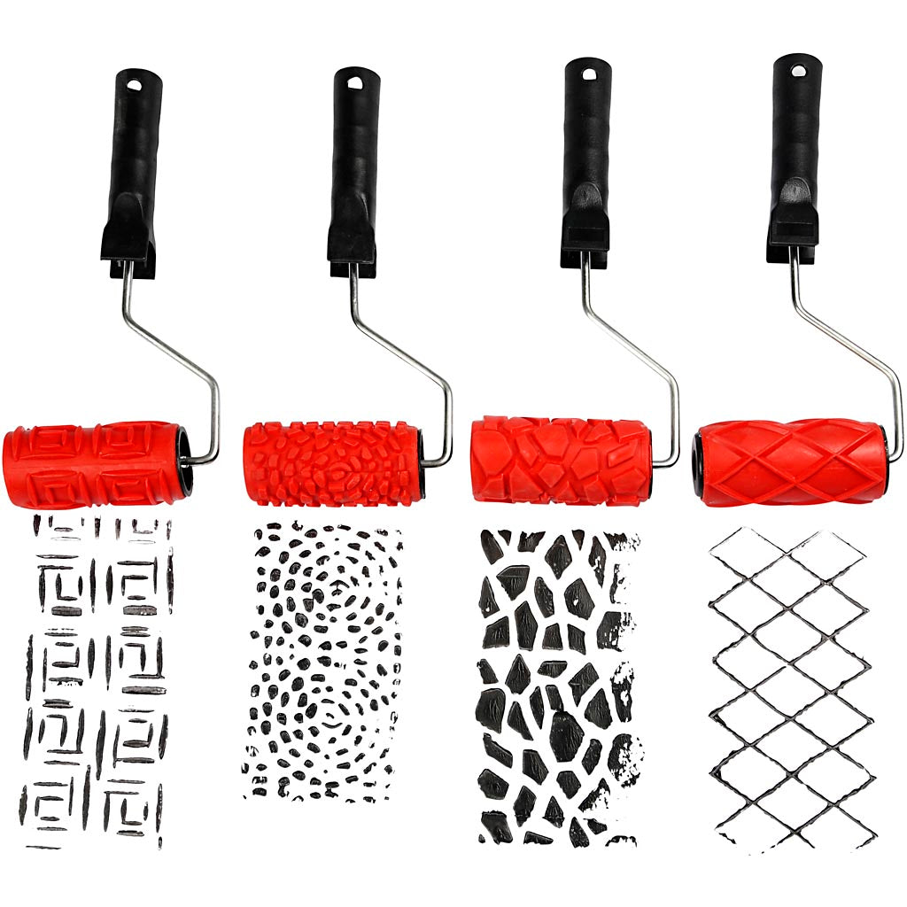 Creativ company patroonroller, b: 10 cm, 4 stuk 1 doos