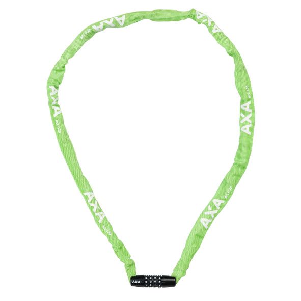 Axa lock chain rigid 120cm code lock green (card)