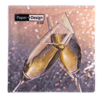 Duni servetten cheers 24x24 cm