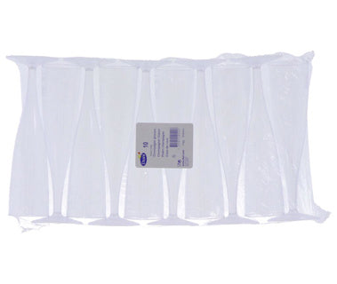 Duni Champagne glass Crystallo Plastic 10 pieces