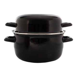 Imposel pan 24 cm enamel black
