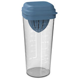 Rotho Shaker with press 1 L Loft Horizon Blue