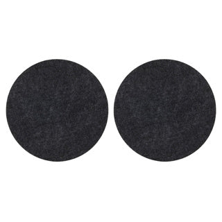 Coaster 2 pieces felt around 20 cm black