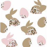 Påskservetter blommar kaniner 33x33 cm