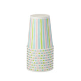 Duni cups stripes multi 24 cl 10 pieces