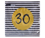 Napkins 30th Birthday 33x33 cm