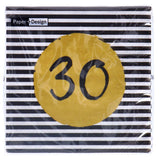 Napkins 30th Birthday 33x33 cm