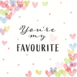 Duni napkins Hearts Favor 33x33 cm