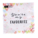 Duni napkins Hearts Favor 33x33 cm
