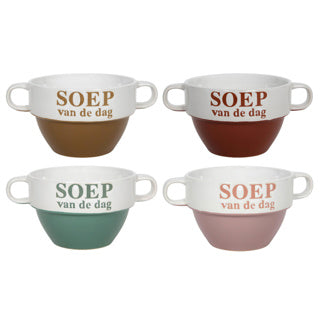 Soup bowl 12.5 x 8.5 cm soup of the day 500 ml