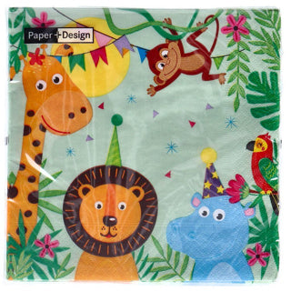 Creativ company serviettes, fêtards, dim. 33x33 cm, 20 pièces, 1 boîte