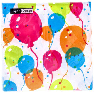 Napkins Splash Balloons 33x33 cm