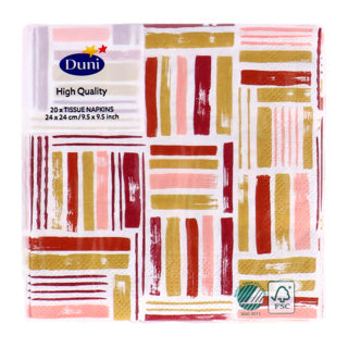 Duni servietter gyldne impuls 24x24 cm