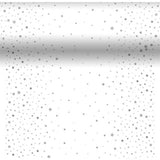 Duni 3-in-1 xmas star silver stardust 40 x 480 cm