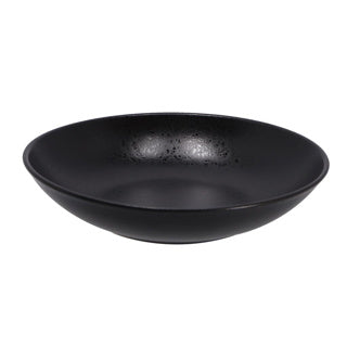 Plate deep 21.5 cm black moon