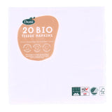 Duni napkins white 33x33 cm