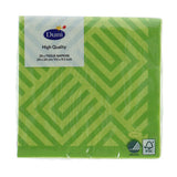 Duni servietter mosaik kiwi 24x24 cm
