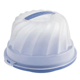 Rotho gugelhupf fresh cake box turban horizon blue transparent
