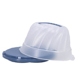 Rotho gugelhupf fresh cake box turban horizon blue transparent