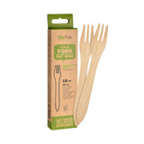 Duni forks 10 pieces wood | 6 pieces