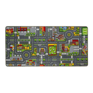 Alfombra de juego de tráfico, 67x100 cm