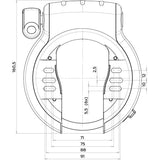 Axa ringslot defender - zwart zilver