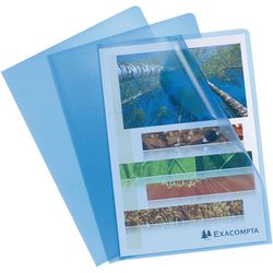 L-shaped folders hetzel 56112e blue PVC A4