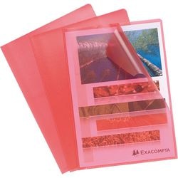 L-folders Hetzel 56115e red PVC A4